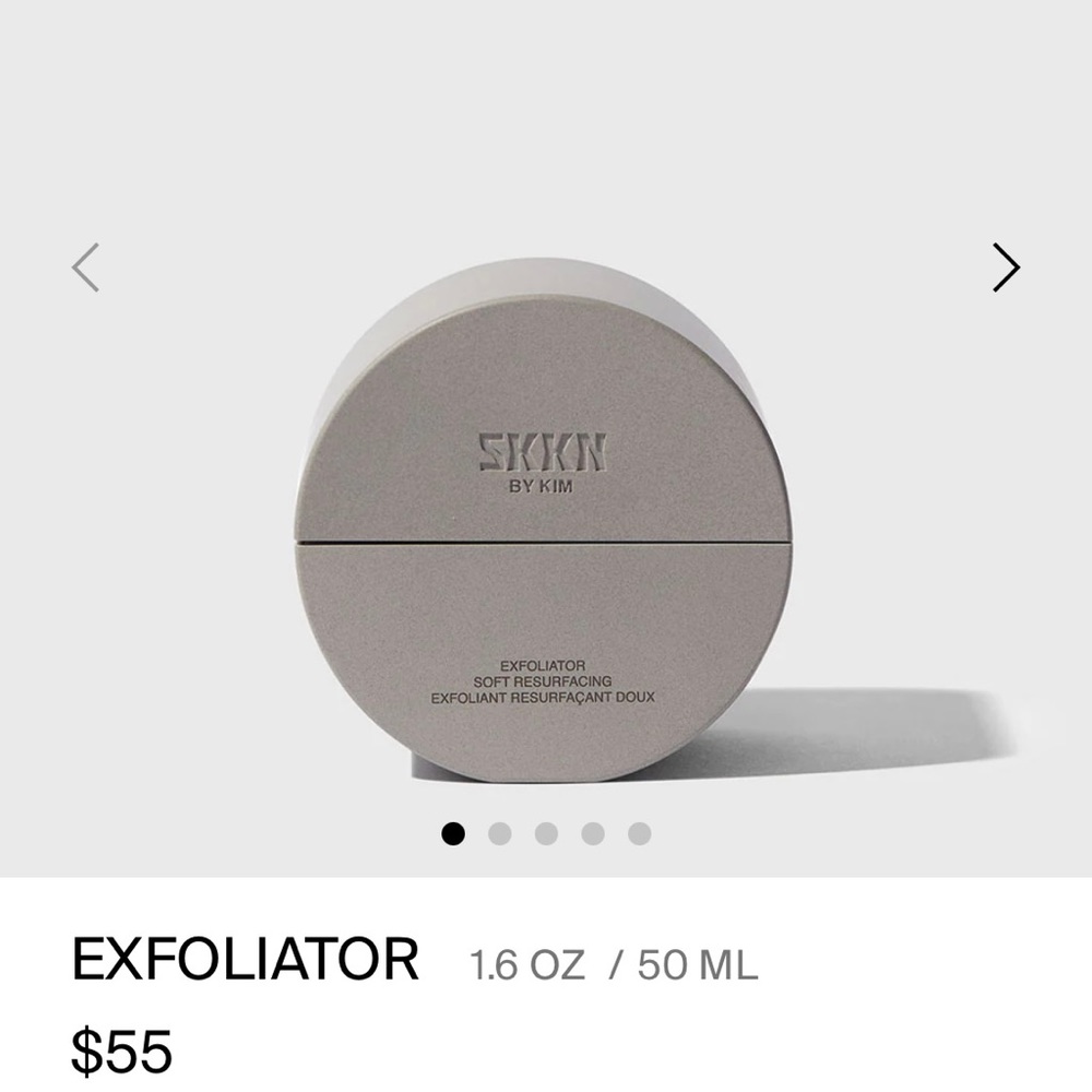 NWT SKKN by Kim Exfoliator Soft Resurfacing Full Size 1.6 FL OZ